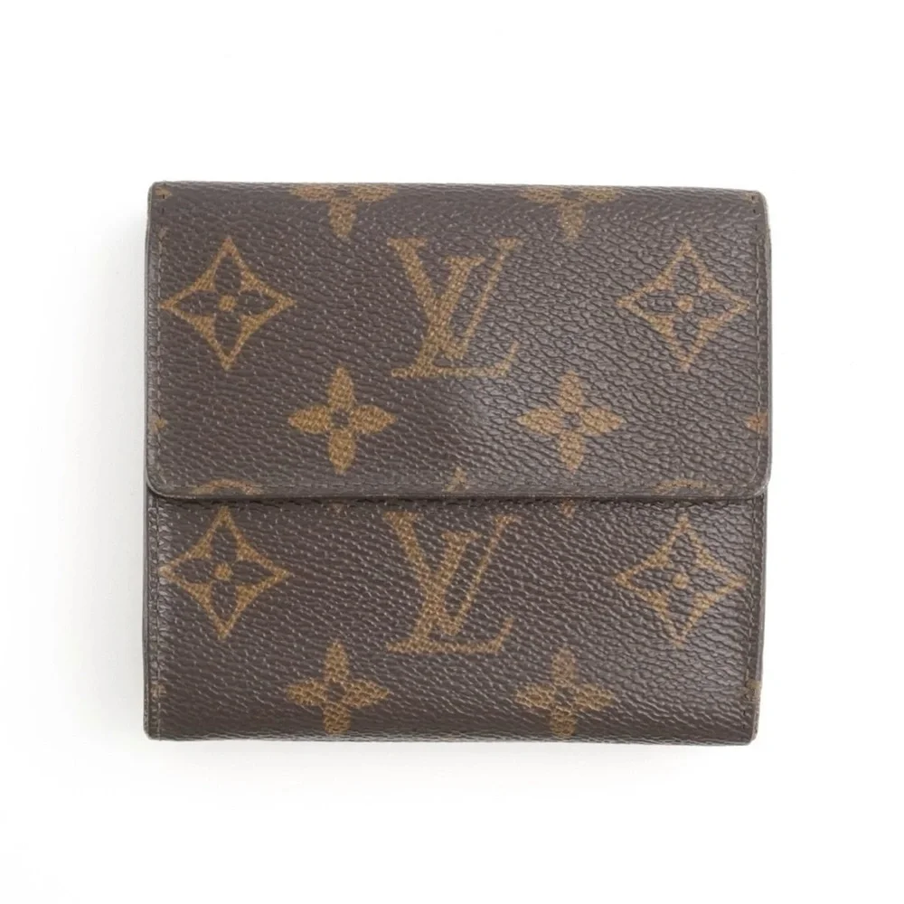 Authentic Louis Vuitton LV Classic Monogram Flowers Canvas Envelop Sarah Wallet - Picture 2 of 12